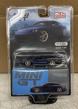 Mini GT #339 Porsche Taycan Turbo S Gentian Blue Metallic