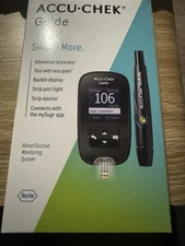 ACCU-CHEK Guide Blood Glucose Monitoring System, Sealed, Exp 11/27