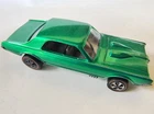 Rare Vintage Hot Wheels Redline 1968 Smooth Green Custom Cougar US CLEAN & Mint