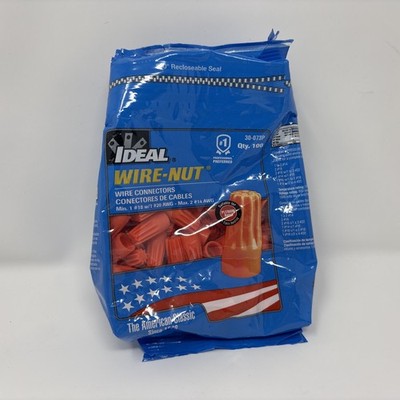 Ideal 100Pk Org Wire Nut