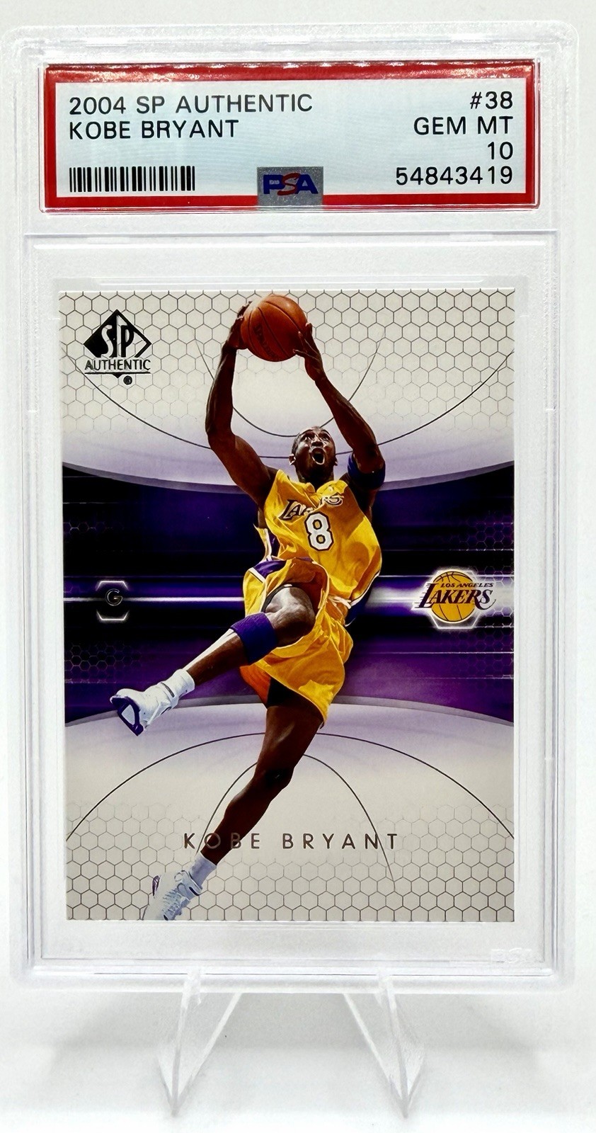 2004 SP Authentic Kobe Bryant # 38 PSA 10 GEM MINT