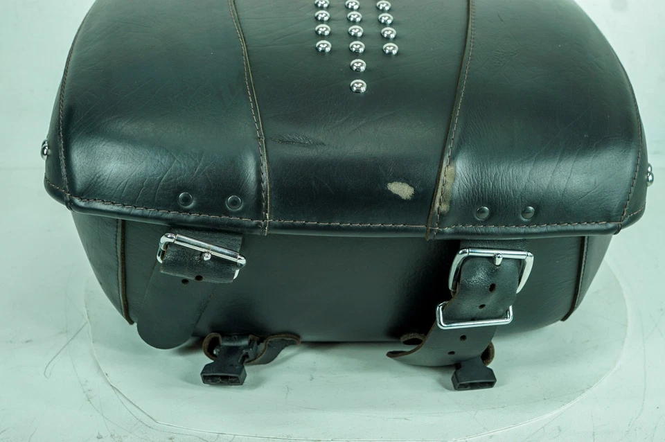 14 Harley Heritage Softail Classic Tour Pak Case Back Rest Leather Scracth 1381 - Image 4 of 4