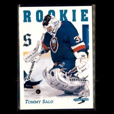 Tommy Salo Rookie #314 1995-96 Score New York Islanders Hockey Card NHL. rookie card picture