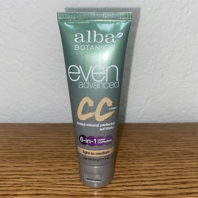 Brand New Alba Botanica Even Advanced CC Cream SPF 15 Light To Medium 1.7 OZ