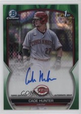 2023 Bowman Chrome Prospect Green Lava Refractor 26/99 Cade Hunter Auto 0e9i