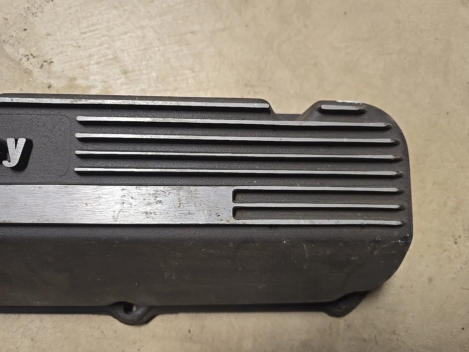 Cubierta de válvula Holley - Mickey Thompson 429-460 Big Block Ford 103R-52BX con aletas Foto 4 de 4