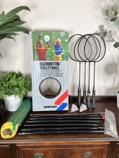 Vintage Sportcraft Badminton Set Complete with Net No Volleyball