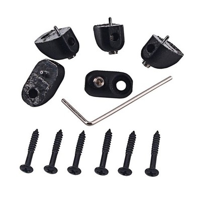 6 Stück Gitarrensaiten Kontermutter Headless Rope Lock Instrument Zubehör