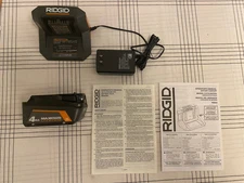 RIDGID 18V 4Ah MAX Li-Ion Output Lithium-Ion Battery and Charger Starter Kit