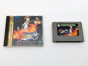 Sega Saturn White HST-3220 NTSC-J Tested w/ Controller + THE KING OF FIGHTERS 95