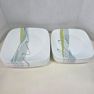 Corelle - Square Harmony - Dinnerware Plates - By The Piece - 10 1/2'' & 9'' plate