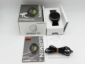 Garmin Approach S70 Premium Golf GPS Watch Black 47mm Amoled Distance Tracker