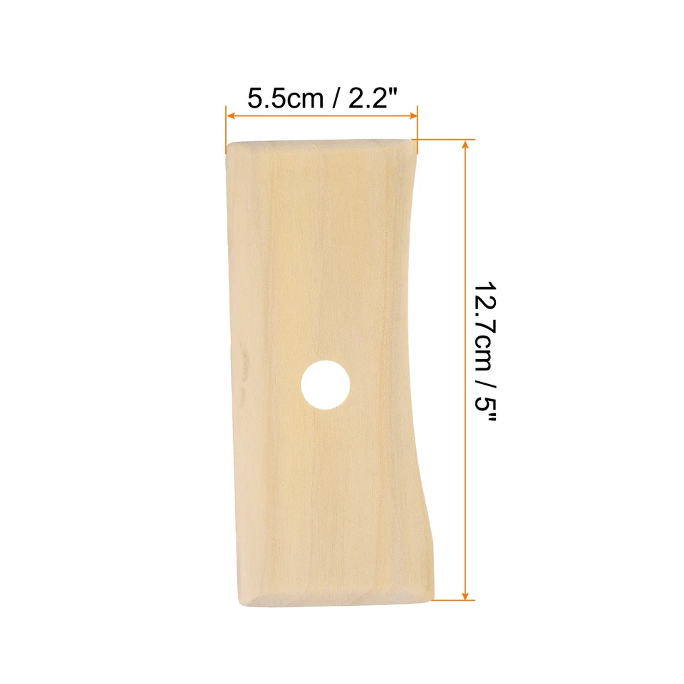 2pcs Pottery Ribs 12.7cm x 5.5cm Wooden Clay Ceramic Sculpting Tools Foto 2 de 4