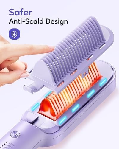 Wavytalk Hair Straightener Brush Ceramic Sweep Ionic  display picture 3