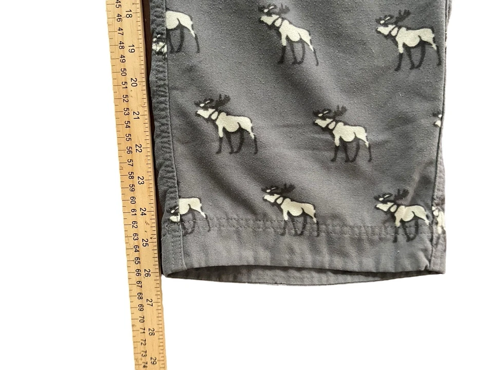 ABERCROMBIE FITCH Junior Girls/Boys Winter Moose Pajama Pants Size Large - Image 4 of 4