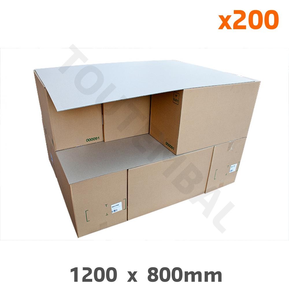 Plaque carton intercalaire palette 1200x800 mm contre la casse de vos colis