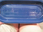 Vintage Cobalt Fiesta Ware Sugar and Creamer W/ Utility Tray Set — photo 10