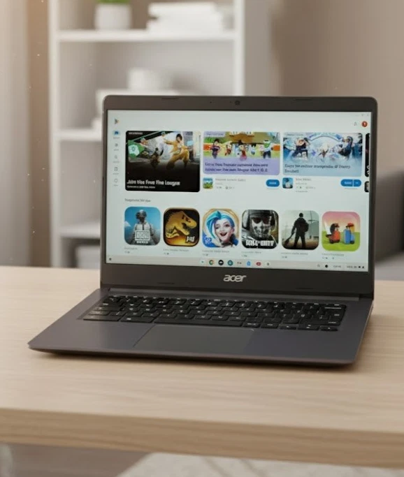 chromebook 14 inch Acer C933 FHD Celeron N4020 4GB RAM 32GB Laptop Gemini AI - Image 2 of 4