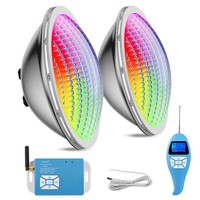 Rgb Poolbeleuchtung 30W PAR56 316L Edelstahl IP68 Wasserdicht Fernbedienung Pool