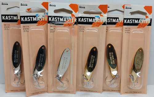 8 Acme Kastmaster 3pk Spoons JIgging spoon Lot 1/4oz Chrome Gold Red