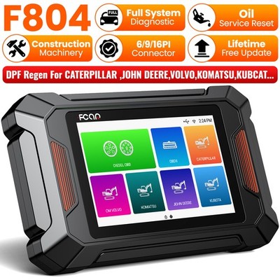 FCAR F804 Heavy Equipment OBD Diagnostic Tool with DPF Regen Truck Scanner Tool