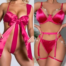 Women's Sexy-Lingerie Babydoll Sleepwear Underwear Lace Dress Nightwear G-string