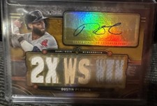 Dustin Pedroia 2024 Topps Triple Threads Patch Auto #ed 7/9 Boston Red Sox