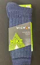 Wigwam Hike Socks - Merino/Silk - Unisex - Medium - Navy - Made In The USA