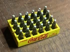 Vintage Miniature Coca-Cola Case 24 Bottles Yellow & Red Logo Authentic & Rare!