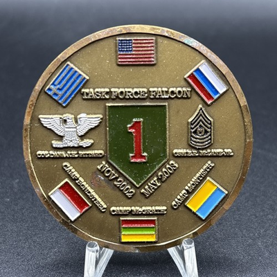 #ad Task Force Falcon 1 Nov. 2002 May 2003 Challenge Coin $29.99