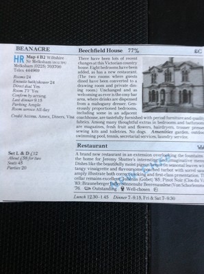 M2-2 Ephemera 1989 Small Article Review Beanacre Beechfield House