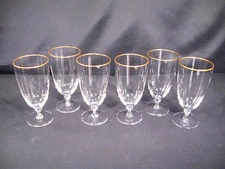 Lenox Mansfield Gold Trim Iced Tea Glasses Set of 6