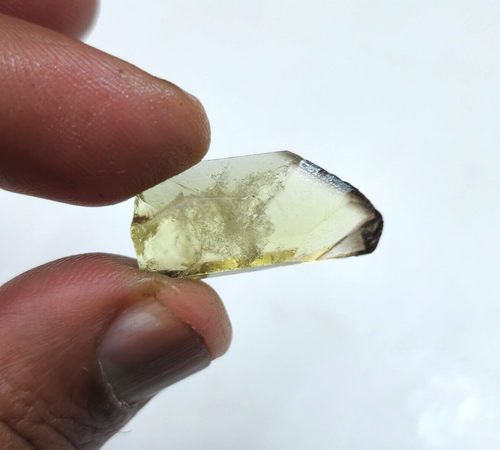 Natural Lemon Bio Quartz Raw 19.30 Crt 28x12x6 MM Loose Gemstone For Jewelry - Picture 5 of 6