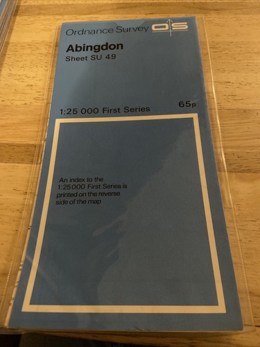 Ordnance Survey Map Sheet SU 49  Abingdon   1:25 000   First Series
