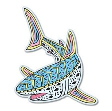 Shark Art Design Car Vinyl Sticker - SELECT SIZE