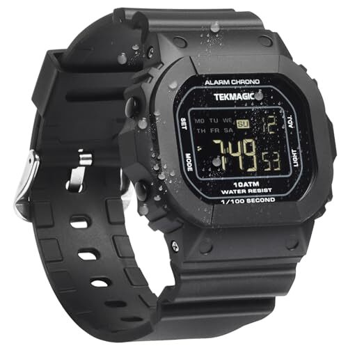 ILAME 10 ATM Resistente all'acqua Orologio da Polso Sportivo per Nuoto e (f7Y)