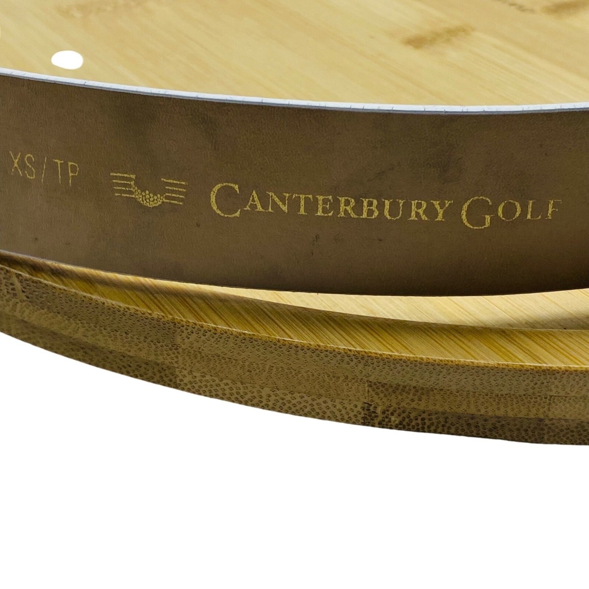 Canterbury Golf Clubs & Bag White Genuine Leather Belt Waist 27\