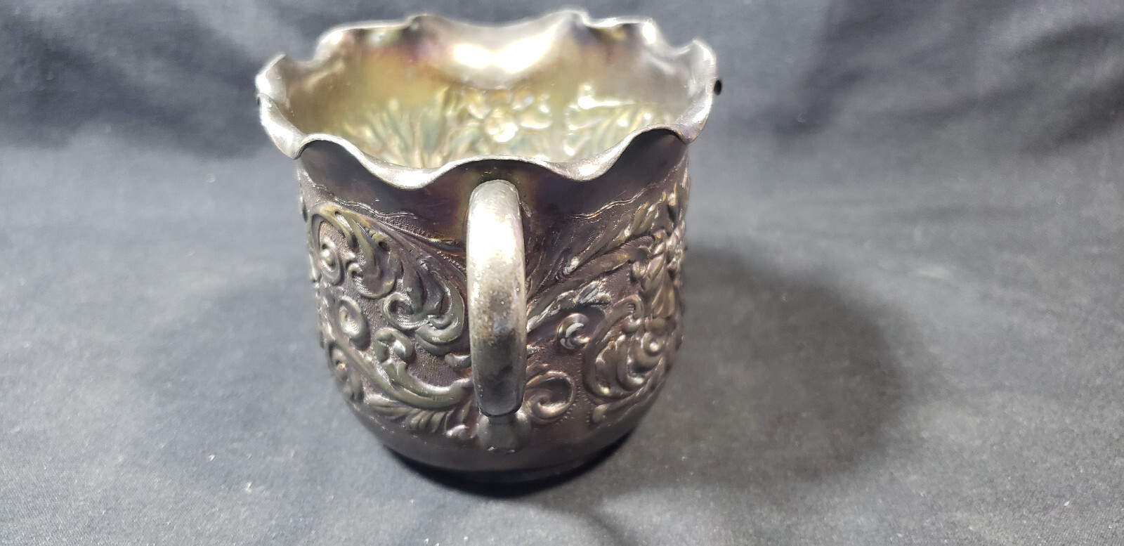 Pairpoint Mfg Co Quadruple Plate Creamer New Bedford MA 2044