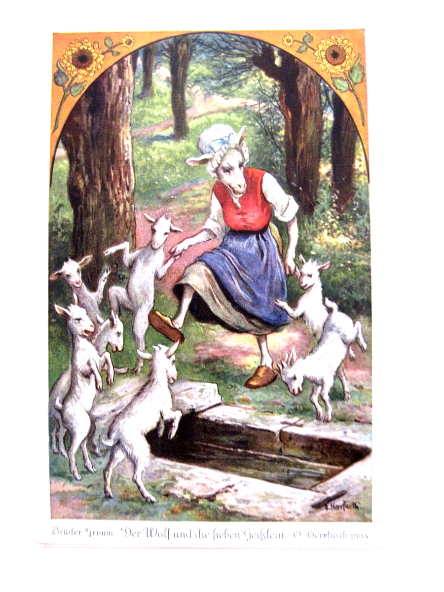 Vintage Set of (6) Postcards Titled 