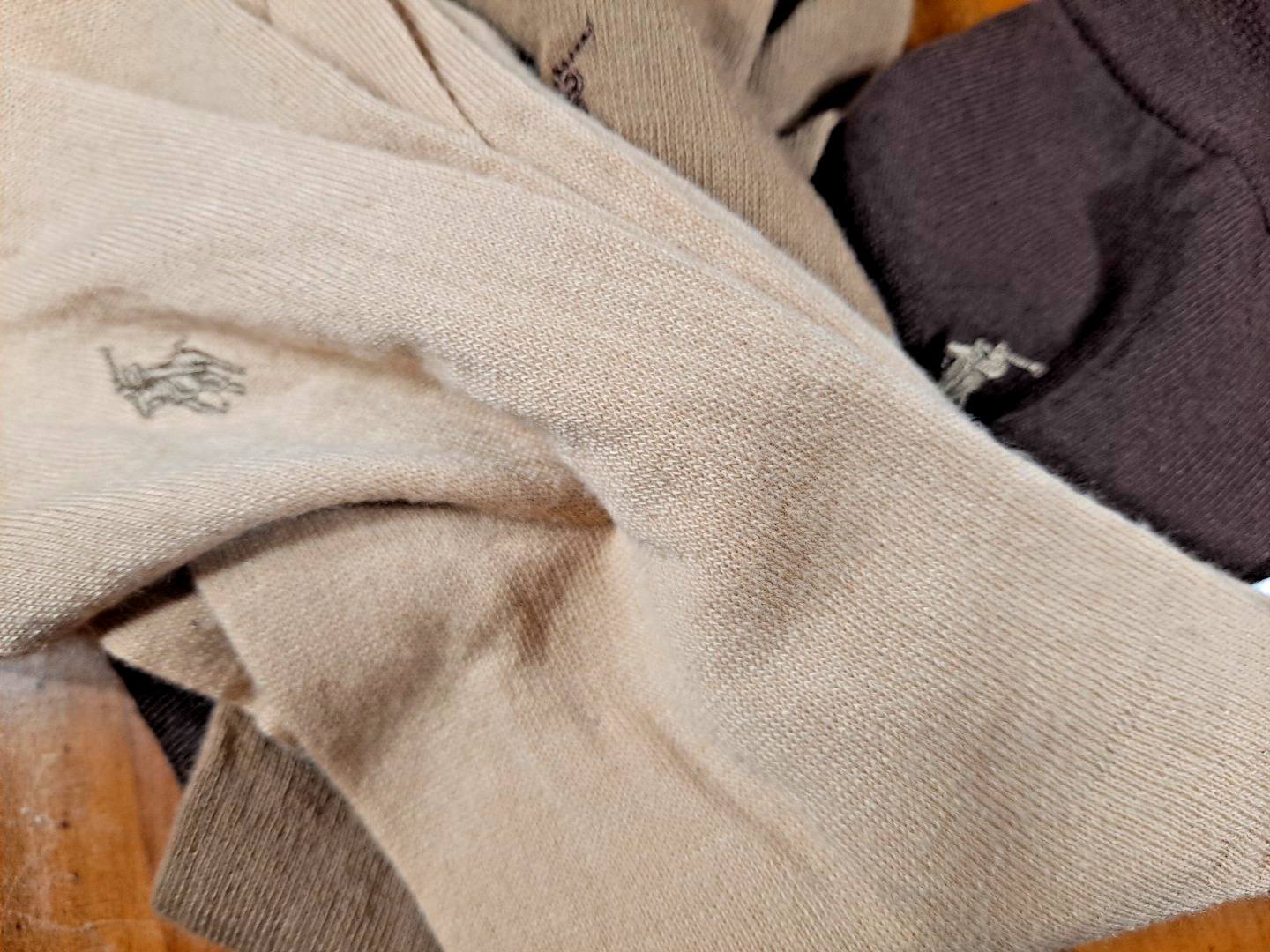 PONY Polo Ralph Lauren uomo 3 CONFEZIONI calze eleganti STIVALI CALZINI MARRONE CHIARO NAVY NERO GRIGIO