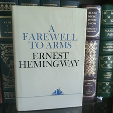 A Farewell to Arms_Ernest Hemingway_HCDJ_1988_Hudson River Edition_Very Good