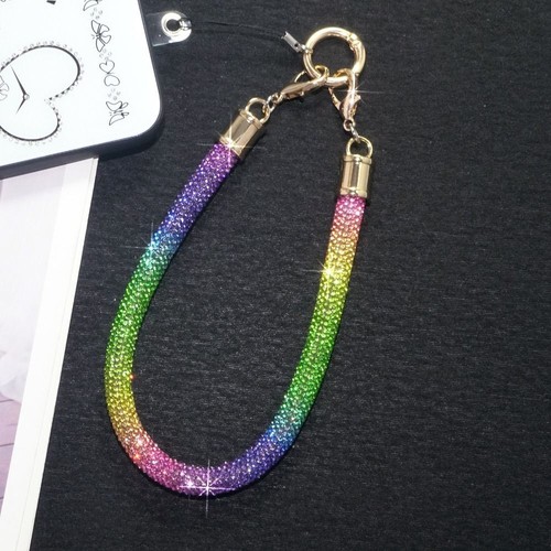 Bright Rhinestone Phone Lanyard Glitter Wrist Straps Phone Accessories - Zdjęcie 10 z 19