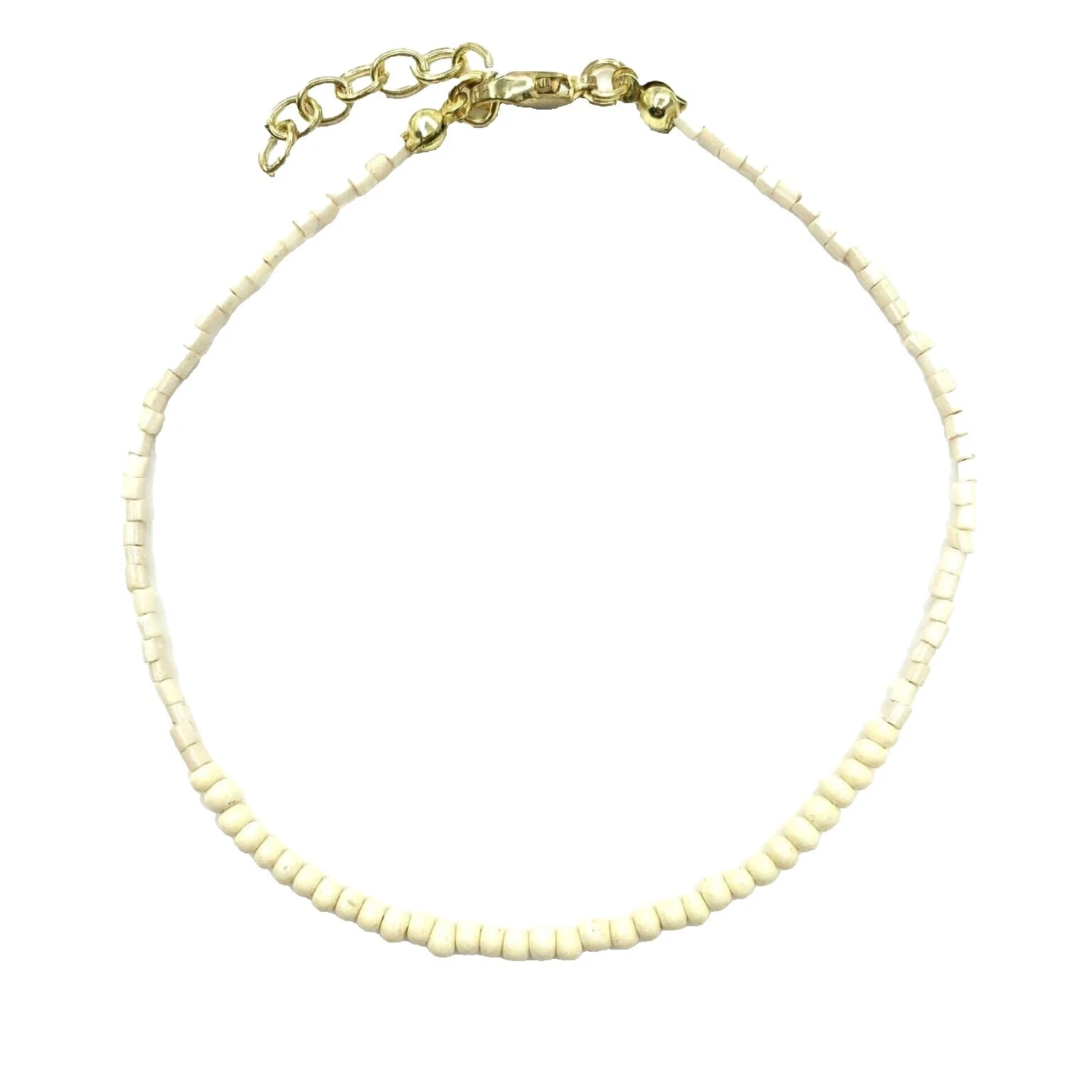 Chapado en oro Amarillo de vidrio blanco Joyería de Moda
