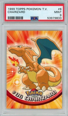 1999 Topps Pokemon T.V. - Charizard #6 - PSA 9 Mint | eBay