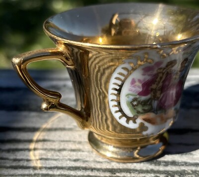 Vintage Inarco Gold Teacup Saucer Japan Victorian Design E-1240 | eBay