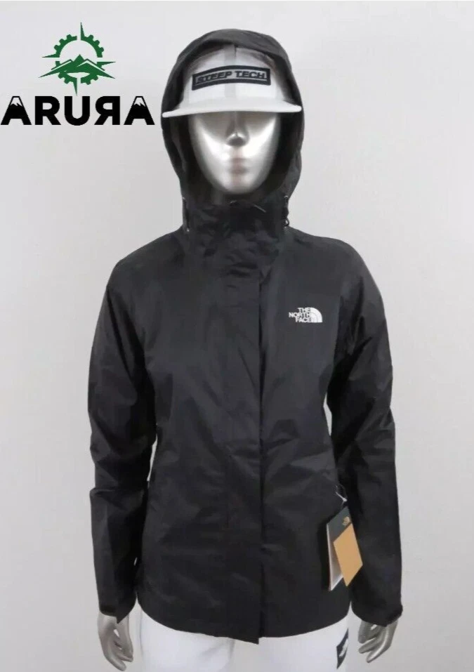 NWT Womens The North Face Venture 2 Waterproof Dryvent Hooded Rain Jacket Black
Opens in a new windo
