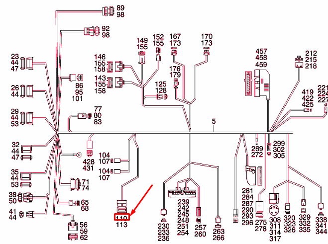 MERCEDES-BENZ ML W163 Datenverbindungsstecker A0115453826