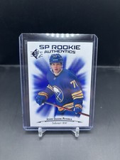 John-Jason Peterka 2021-22 SP Authentic SP Rookie Authentics Blue Sabres
