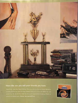 PRINT AD 2001 Durex Intense Sensation Condoms Have Sex You Tell Friends You Have