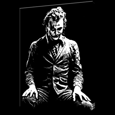 Joker Dark Knight Batman painting 40x28 Framing avail. Bane Riddler ...